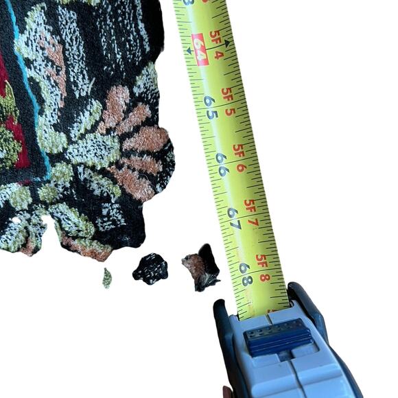 Vintage Ornate Swan Lake Floral Bird Tapestry 46”x68” Moroccan - Picture 8 of 8